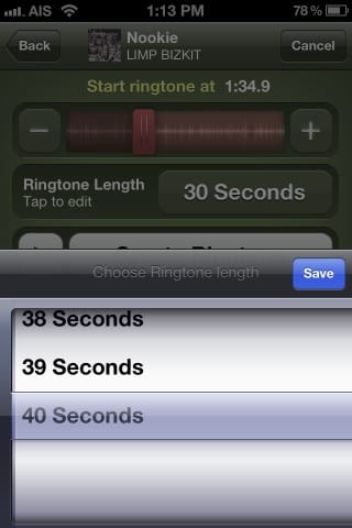 วิธีทำ Ringtone iphone ด้วย App Mobile 17 4