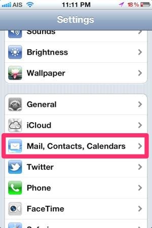 วิธีการตั้งค่า email ใน iphone ipad 2