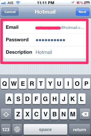 วิธีการตั้งค่า email ใน iphone ipad 5