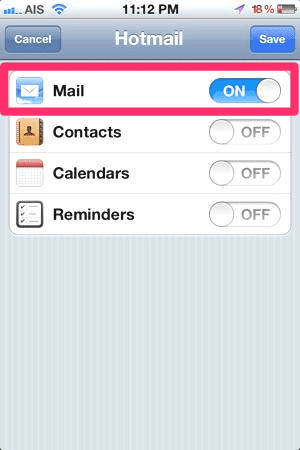 วิธีการตั้งค่า email ใน iphone ipad 6