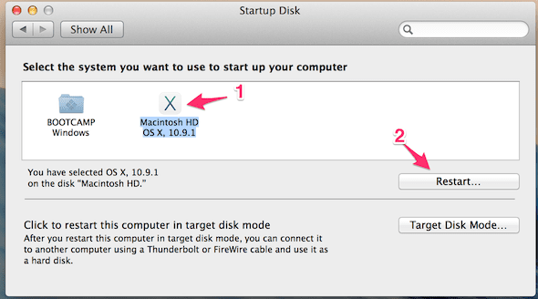 Make OS X boot first 